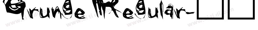 Grunge Regular字体转换